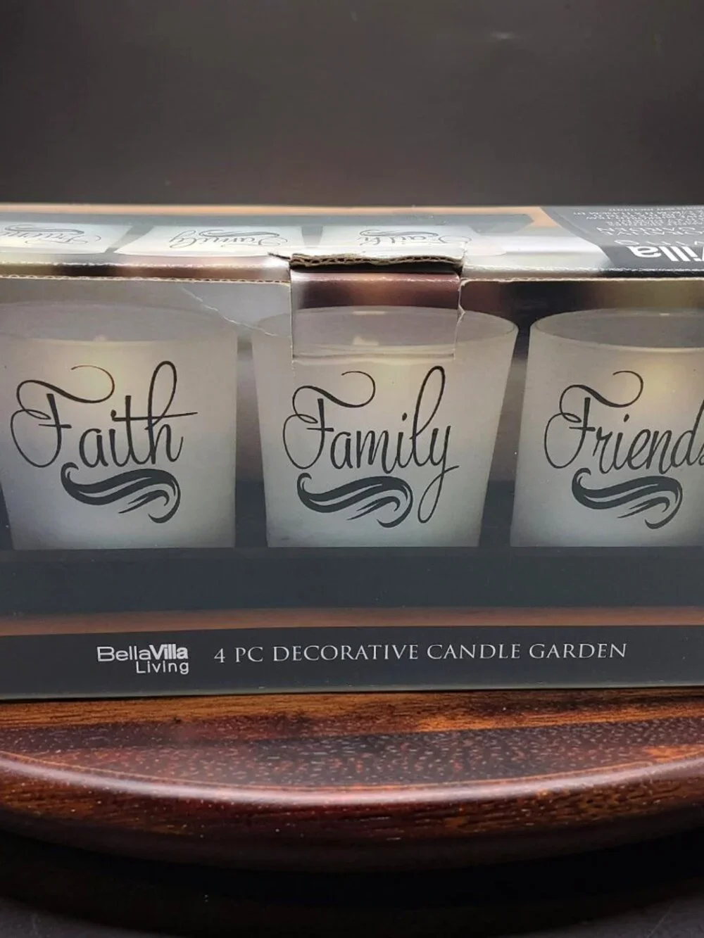 New Bellavilla 4 pc decorative candle garden 3.75